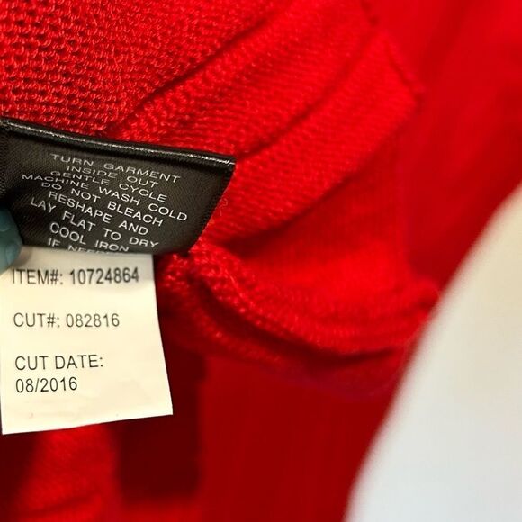 Torrid Cherry Red Ribbed Knit Sweater Short sleeves Dress - Picture 9 of 11